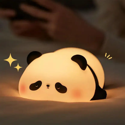 Silicone LED Night Light with USB Rechargeable Battery and Timer - Ideal Bedside Decor for Kids and Babies - Perfect Birthday Gift